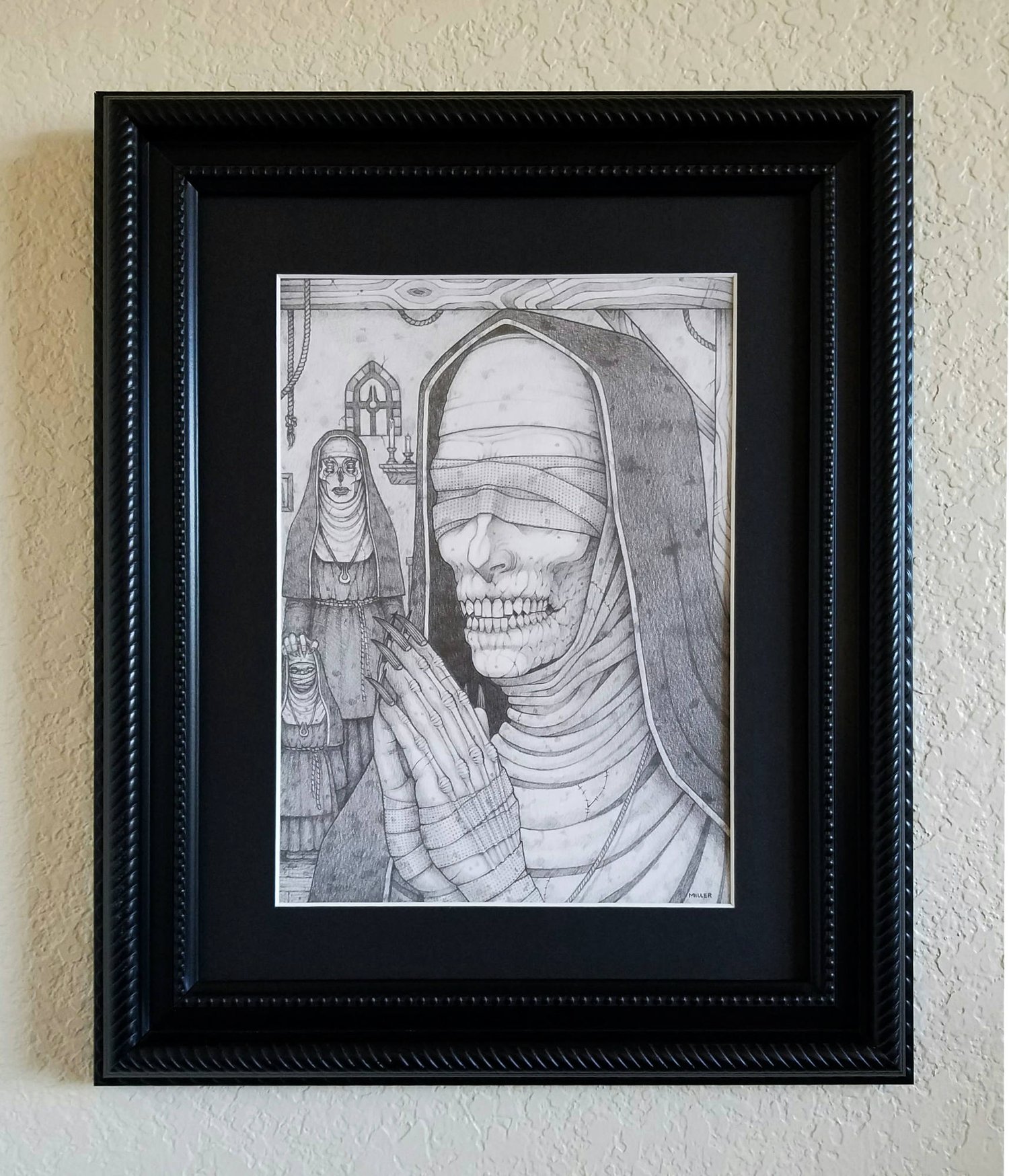 Image of Unconsecrated Grounds - Framed Original Graphite