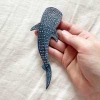 Image 1 of Whale Shark Leather Bookmark