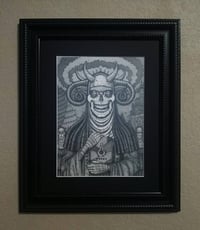 Image 3 of The Abbess - Framed Original Graphite