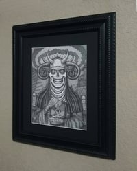 Image 4 of The Abbess - Framed Original Graphite