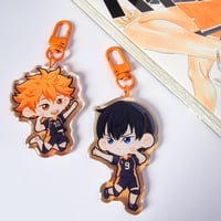 Image 4 of HAIKYUU KEYCHAINS (Karasuno, Nekoma, Aoba Johsai, Fukurodani, Shiratorizawa)