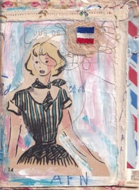 Image 1 of Vintage French Envelope Mini Art Journal
