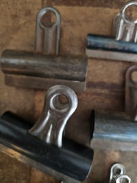 Image 2 of Vintage Metal Bulldog Clips – Set of 5