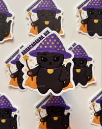 ABRACADABRA CAT VINYL STICKER