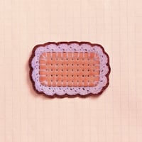 Crochet cracker sticker