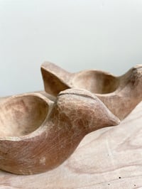 Image of 2 coquetiers en bois oiseau