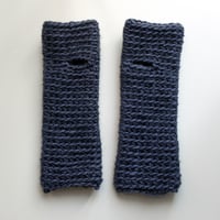 Image 2 of Wrist Worms, Dark Blue