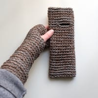 Image 1 of Wrist Worms, Brown & Dark Grey