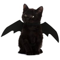 Image 3 of Pet Cat Bat Wings for Halloween Party Decoration, Puppy Collar Leads Cosplay Bat Costume,Cute Puppy 