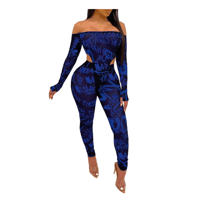 2- Piece jumpsuit off schouder leggings