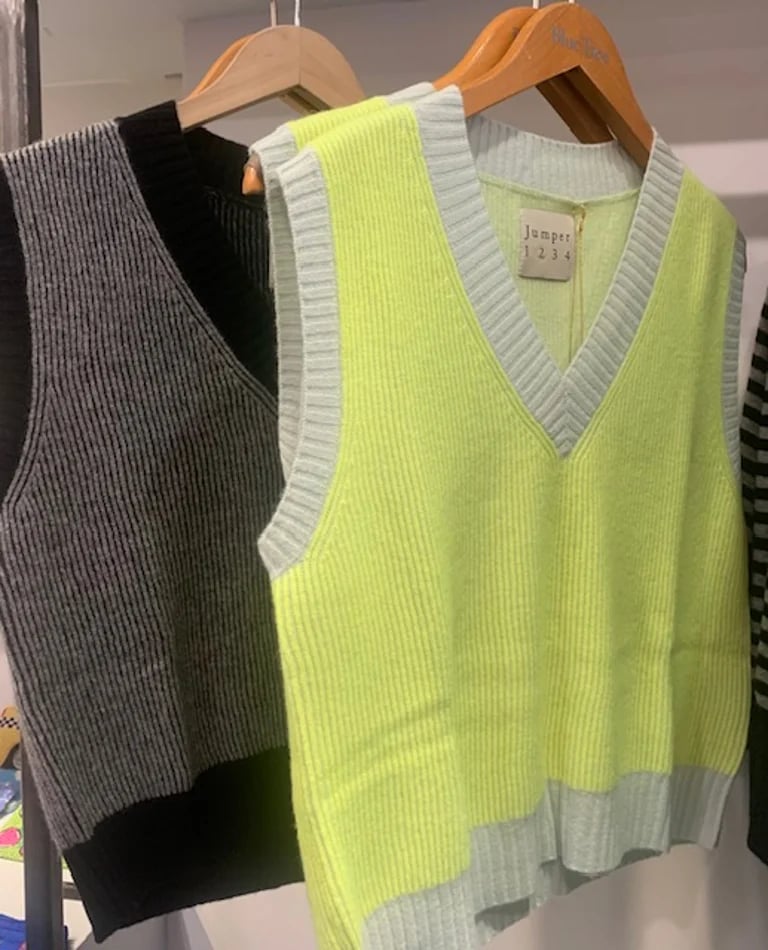 Image of Jumper1234 Cashmere Ribbed Crewnecks and Vests