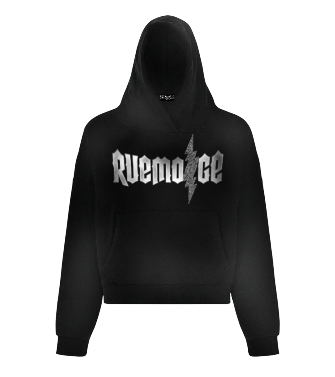 Rockstar lightning Rhinestone boxy pull over hoodie