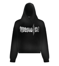 Rockstar lightning Rhinestone boxy pull over hoodie 