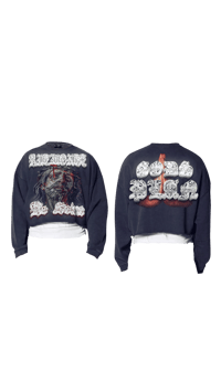 Image 1 of Gods plan Extended Sleeve Crop 