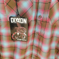 Image 2 of Dixxon Club Tattoo Flannel Shirt