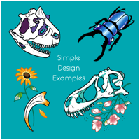 Image 2 of ThemBones Tattoo ticket - Purchase my flash designs for use by another artist!