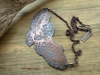 Image 13 of Lady of the Night - Copper Etched Owl necklace 