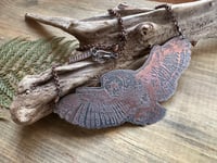 Image 18 of Lady of the Night - Copper Etched Owl necklace