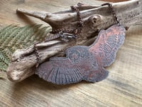 Image 18 of Lady of the Night - Copper Etched Owl necklace 