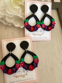 Image 2 of Elena Floral Earrings
