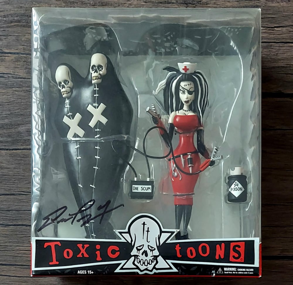 Toxic Toons Figures: Miss Cery – The Nurse & The Body Bag Brothers - SIGNED