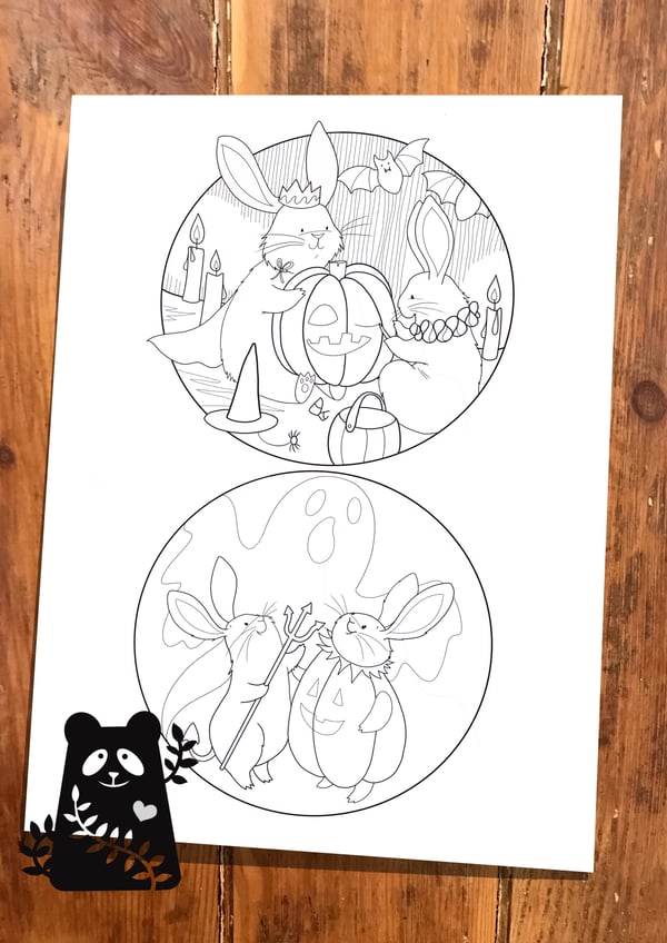 Image of Trick or Treat Halloween Colouring Sheet