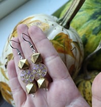 Image 1 of Gold Celestial Earrings