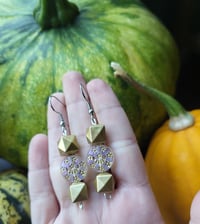 Image 2 of Gold Celestial Earrings