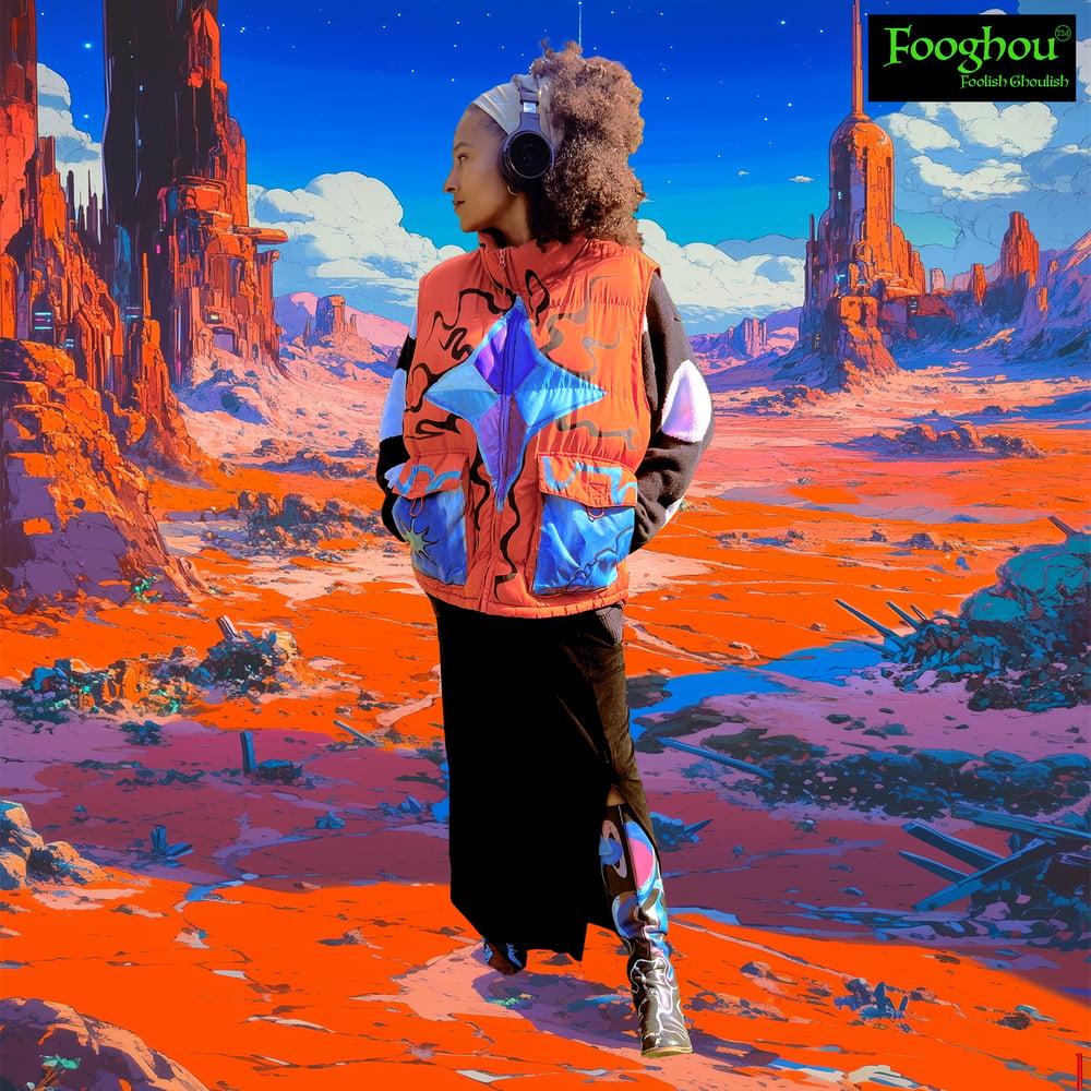 Image of Desert Star Puffer Vest 1/1