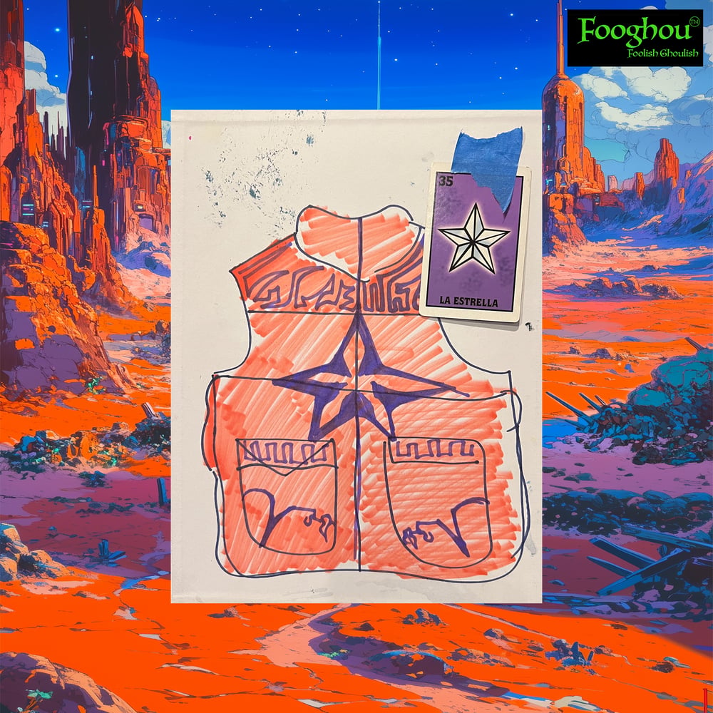 Image of Desert Star Puffer Vest 1/1