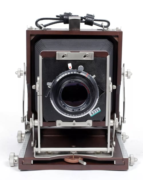 Image of Horseman Woodman ultralight 4X5 camera W/ 150mm + 210mm MC Lenses +Holders +Film #4371