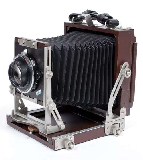 Image of Horseman Woodman ultralight 4X5 camera W/ 150mm + 210mm MC Lenses +Holders +Film #4371