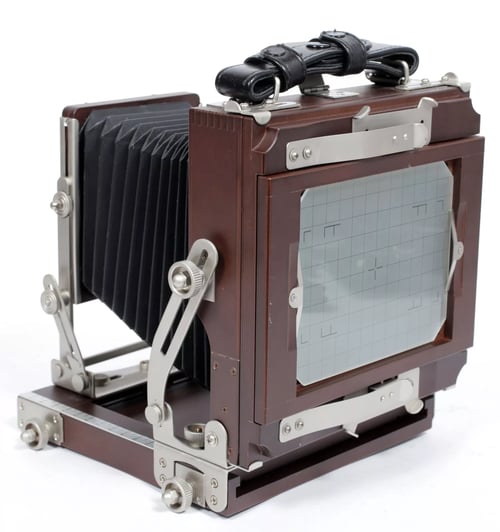 Image of Horseman Woodman ultralight 4X5 camera W/ 150mm + 210mm MC Lenses +Holders +Film #4371