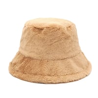 Image 1 of Deluxe Plush Bucket Hat KHAKI