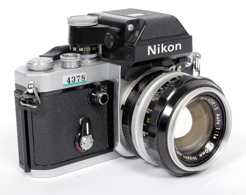 Image of Nikon F2A 35mm SLR film camera with NIKKOR S 50mm F1.4 lens CLA #4378