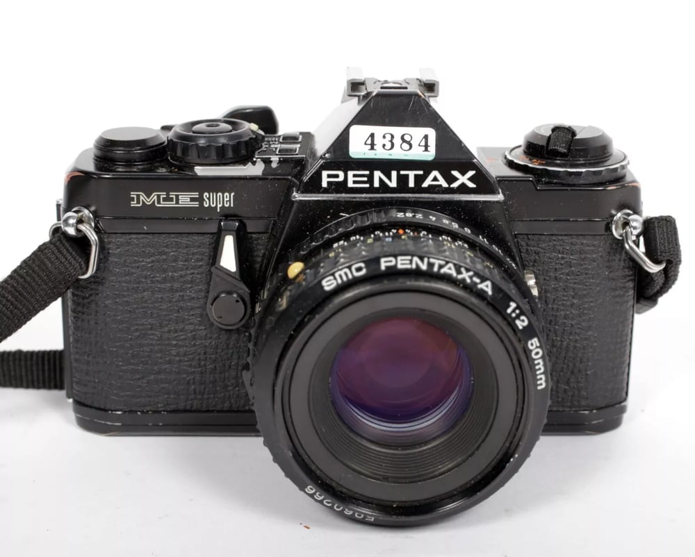 Image of Pentax ME SUPER 35mm SLR Film Camera with 50mm F2 SMC A lens #4384