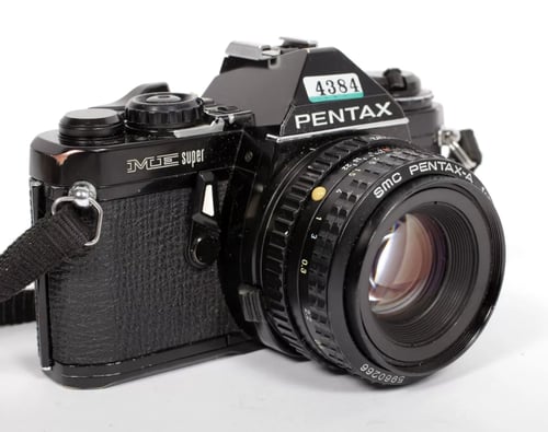 Image of Pentax ME SUPER 35mm SLR Film Camera with 50mm F2 SMC A lens #4384