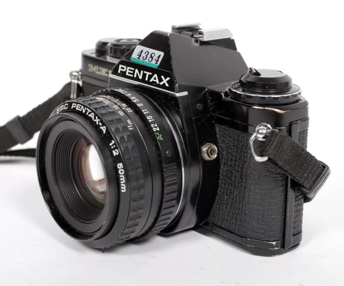 Image of Pentax ME SUPER 35mm SLR Film Camera with 50mm F2 SMC A lens #4384