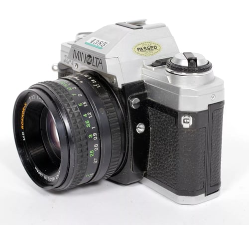 Image of Minolta X-370 35mm SLR Film Camera + MD Rokkor X 50mm F1.7 lens #4385