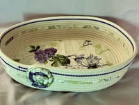 Image 1 of Oval Short purple rope basket 