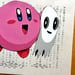 Image of Kirby with ghost friends / unframed original painting