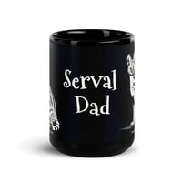 Image 2 of Serval DAD Black 15 oz Black Ceramic Coffee Mug