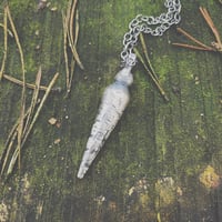 Image 4 of Pendulum pendant, necklace, sterling silver, entirely handmade, divination, occultism, witchy