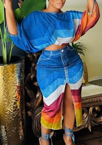 Image 3 of Illusion Skirt Set