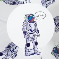 Image 1 of Moonbase Alpha Meme Transparent Sticker