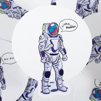 Image 2 of Moonbase Alpha Meme Transparent Sticker