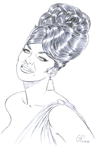 Image 1 of HAIRDO #01 Original Sketch