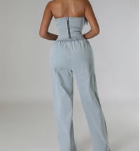 Image 4 of Light Wash Denim Pants Set 
