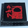 AKIRA canvas sew-on BLACK oversized patch 
