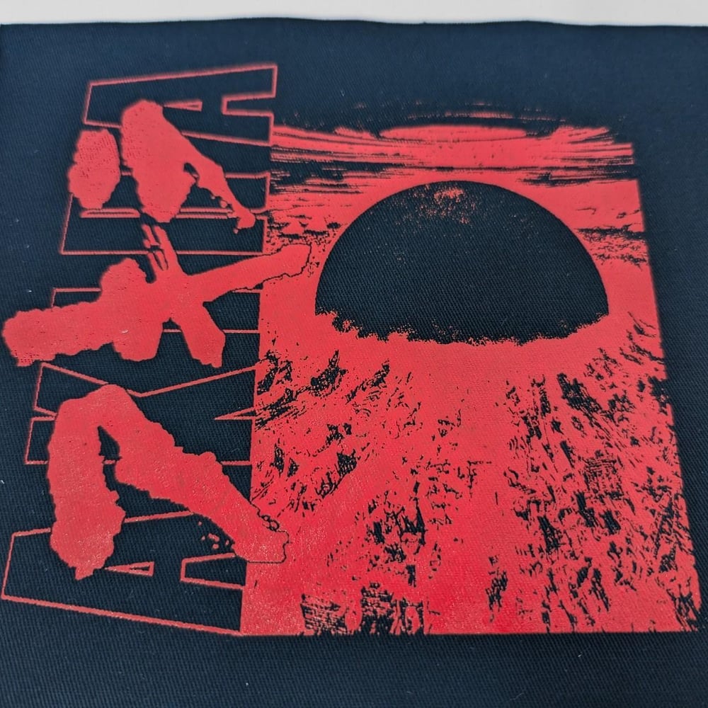 AKIRA canvas sew-on BLACK oversized patch 
